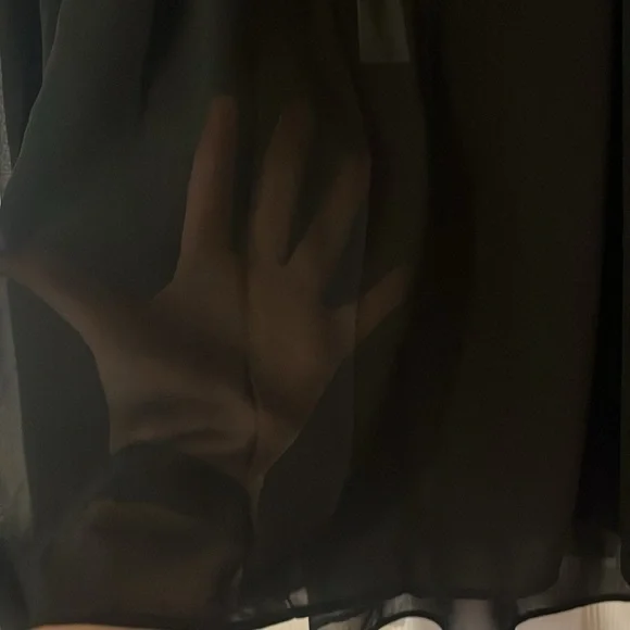 Tuckernuck Black Sheer Smocked Rylie Blouse - Picture 5 of 10